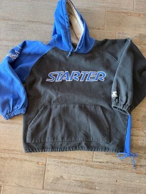 STARTER Black & Blue Pullover Hoodie